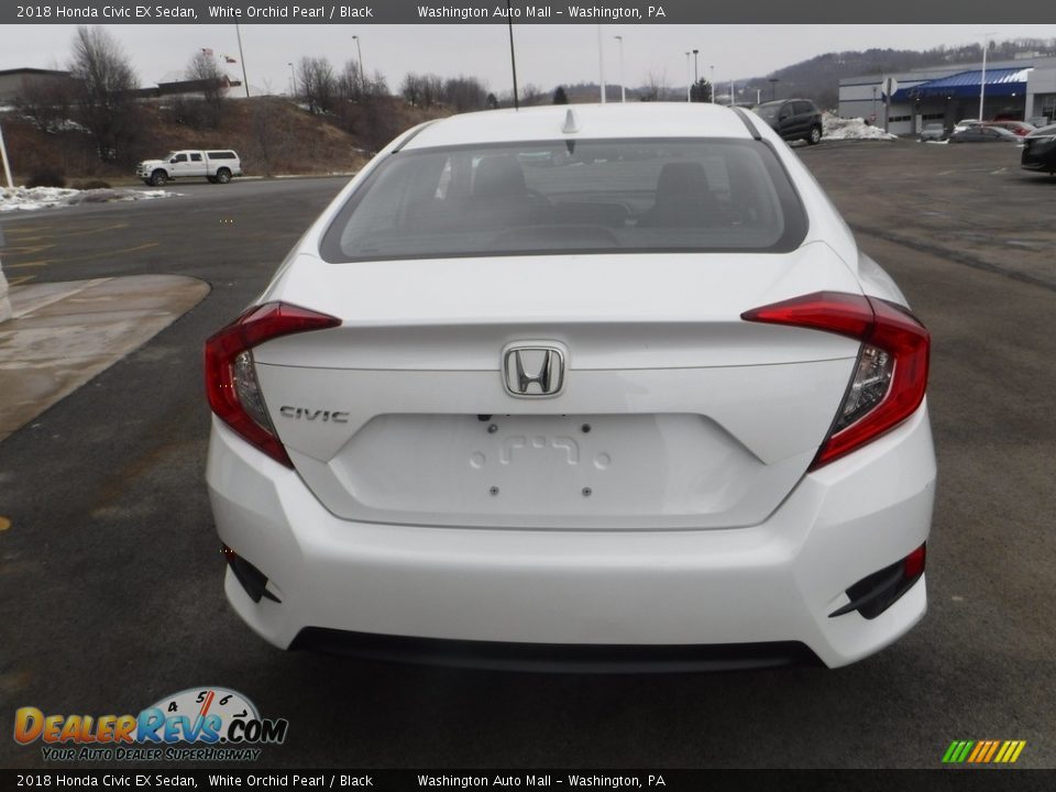 2018 Honda Civic EX Sedan White Orchid Pearl / Black Photo #10