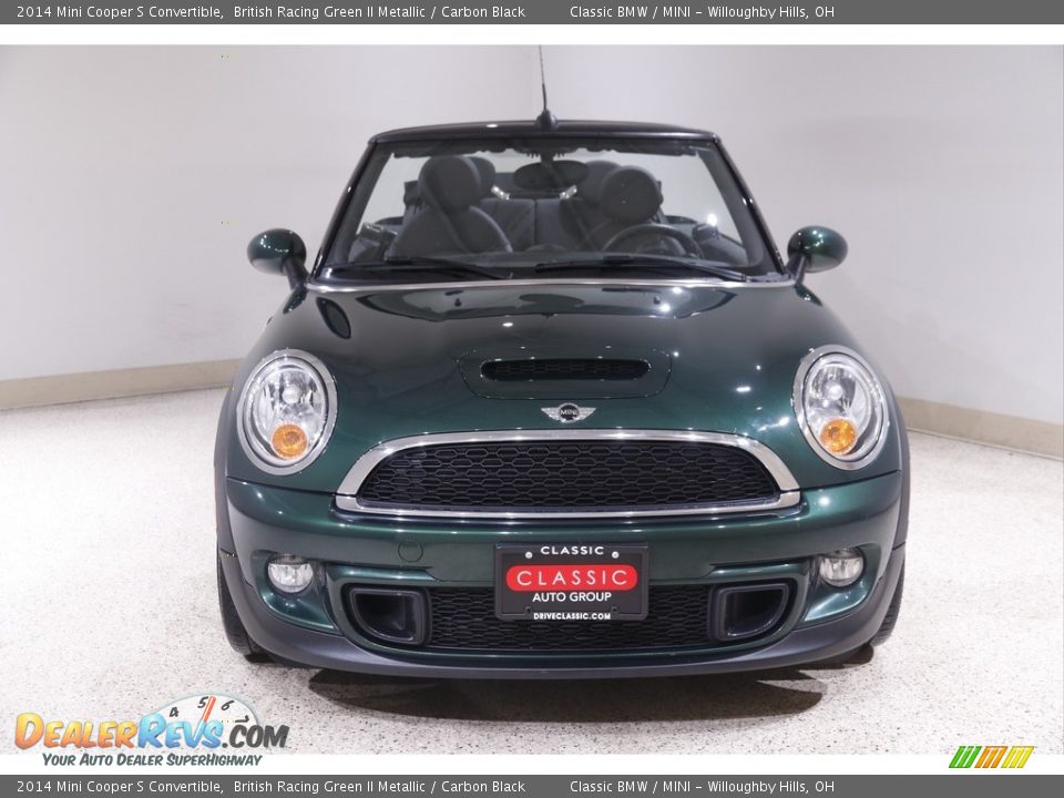 2014 Mini Cooper S Convertible British Racing Green II Metallic / Carbon Black Photo #3