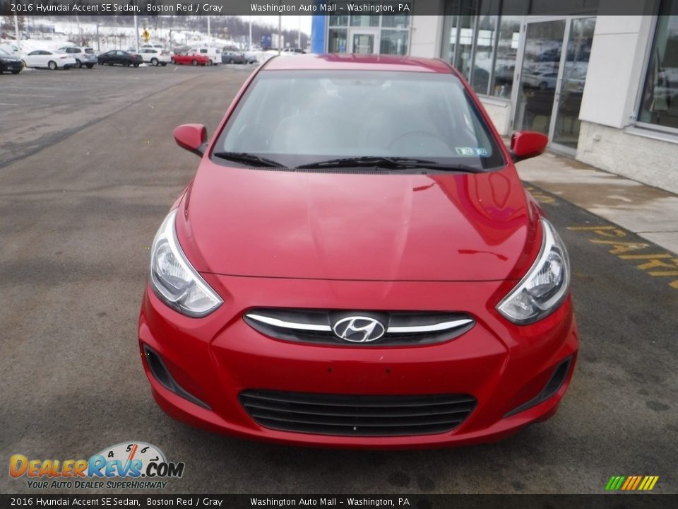 2016 Hyundai Accent SE Sedan Boston Red / Gray Photo #4