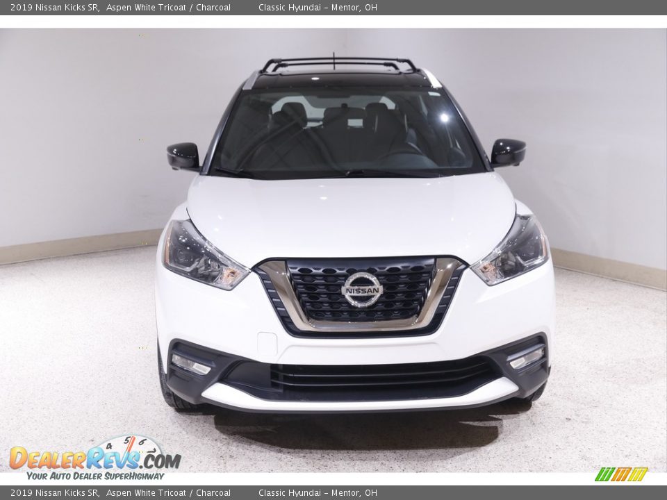 2019 Nissan Kicks SR Aspen White Tricoat / Charcoal Photo #2