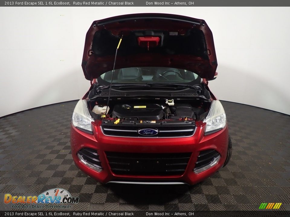 2013 Ford Escape SEL 1.6L EcoBoost Ruby Red Metallic / Charcoal Black Photo #6