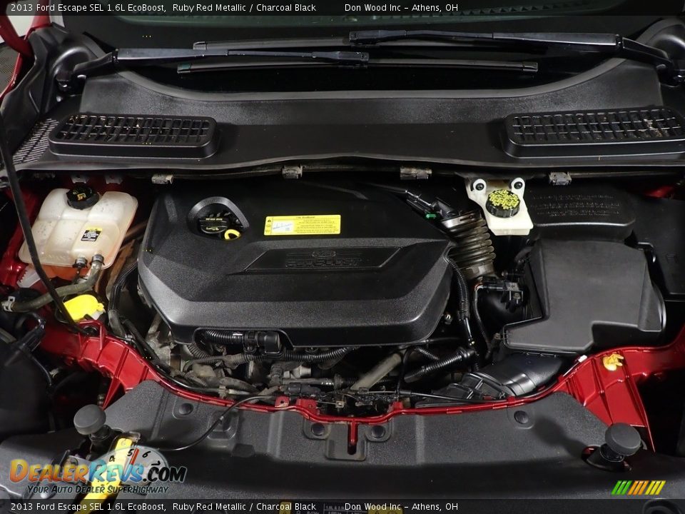 2013 Ford Escape SEL 1.6L EcoBoost Ruby Red Metallic / Charcoal Black Photo #7