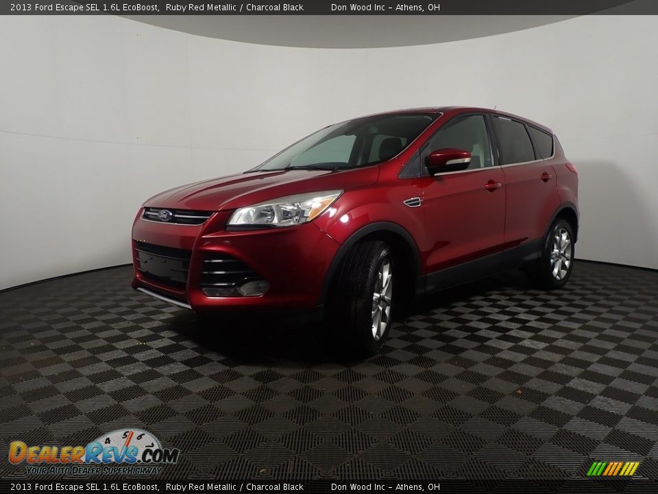 2013 Ford Escape SEL 1.6L EcoBoost Ruby Red Metallic / Charcoal Black Photo #8