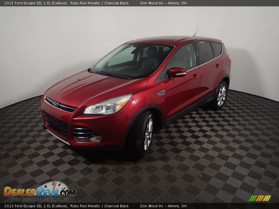 2013 Ford Escape SEL 1.6L EcoBoost Ruby Red Metallic / Charcoal Black Photo #9