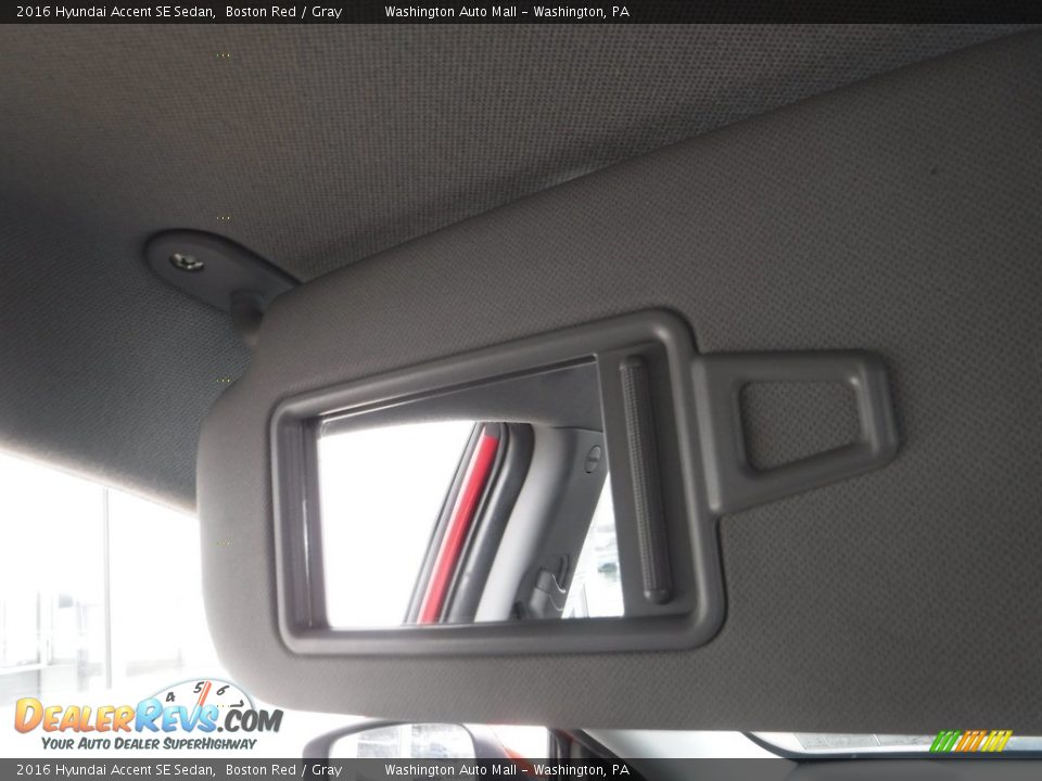 2016 Hyundai Accent SE Sedan Boston Red / Gray Photo #23