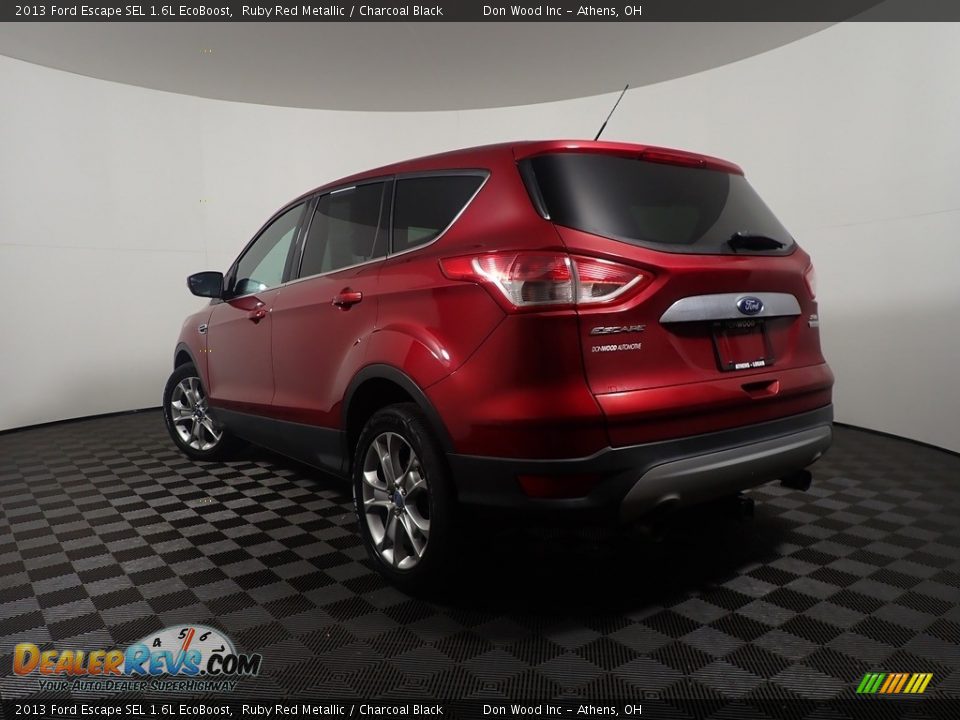 2013 Ford Escape SEL 1.6L EcoBoost Ruby Red Metallic / Charcoal Black Photo #11
