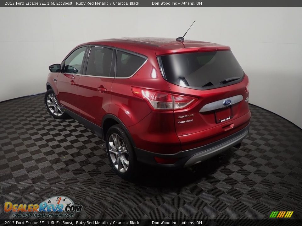 2013 Ford Escape SEL 1.6L EcoBoost Ruby Red Metallic / Charcoal Black Photo #12