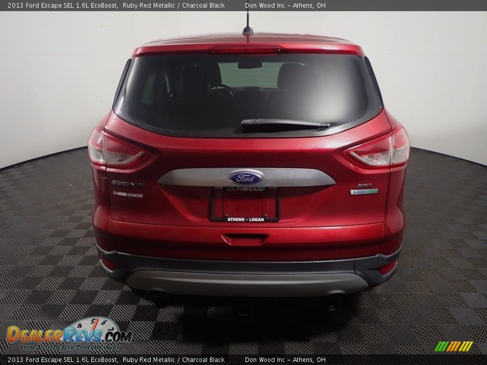 2013 Ford Escape SEL 1.6L EcoBoost Ruby Red Metallic / Charcoal Black Photo #13