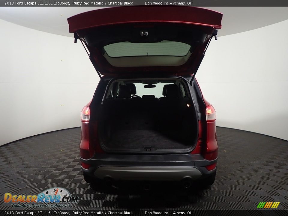 2013 Ford Escape SEL 1.6L EcoBoost Ruby Red Metallic / Charcoal Black Photo #14