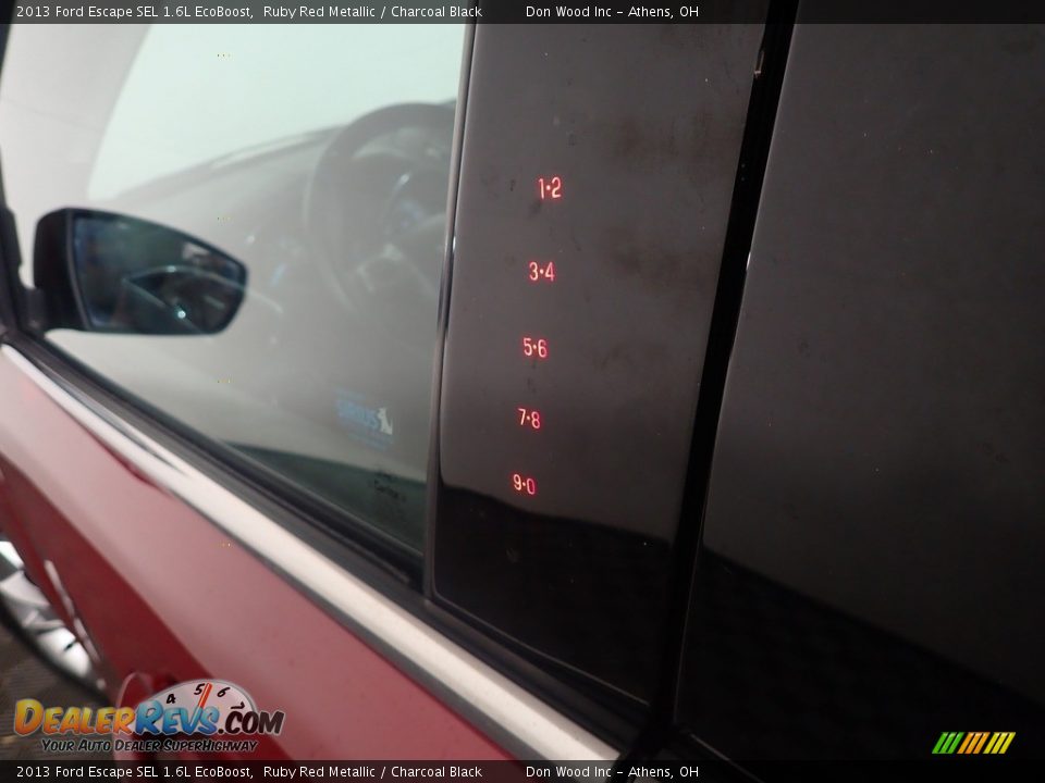 2013 Ford Escape SEL 1.6L EcoBoost Ruby Red Metallic / Charcoal Black Photo #20