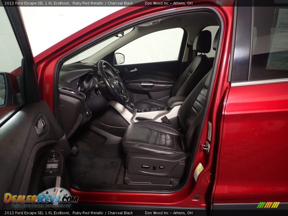 2013 Ford Escape SEL 1.6L EcoBoost Ruby Red Metallic / Charcoal Black Photo #23