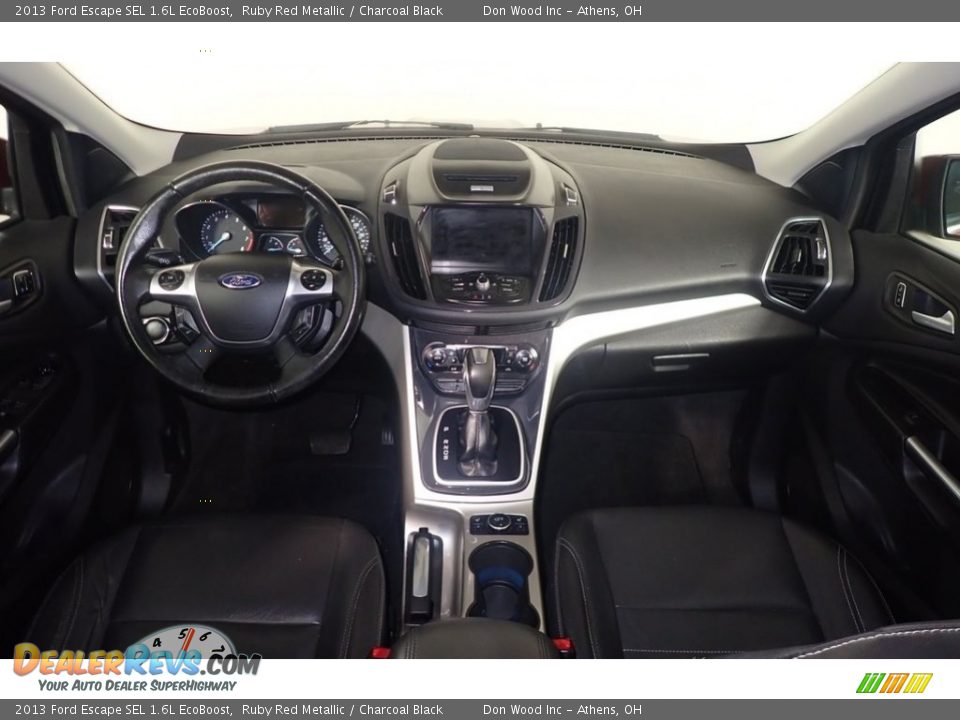 2013 Ford Escape SEL 1.6L EcoBoost Ruby Red Metallic / Charcoal Black Photo #25