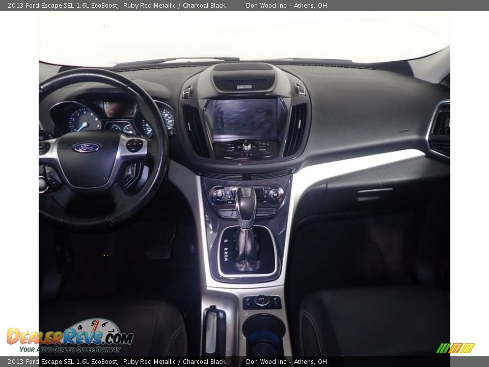 2013 Ford Escape SEL 1.6L EcoBoost Ruby Red Metallic / Charcoal Black Photo #26