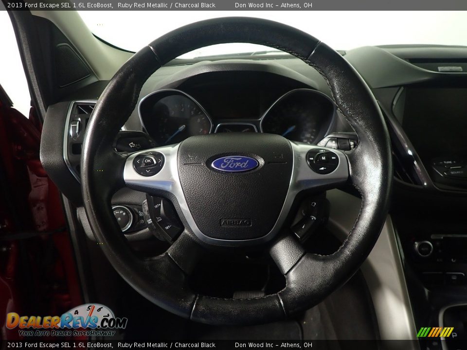 2013 Ford Escape SEL 1.6L EcoBoost Ruby Red Metallic / Charcoal Black Photo #28