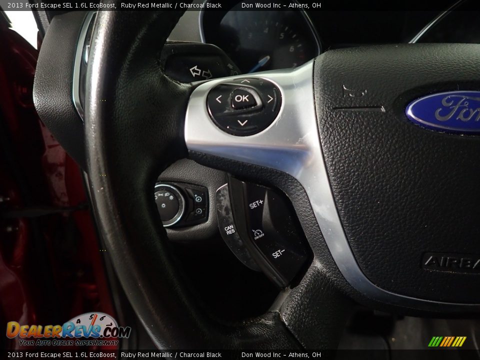 2013 Ford Escape SEL 1.6L EcoBoost Ruby Red Metallic / Charcoal Black Photo #30
