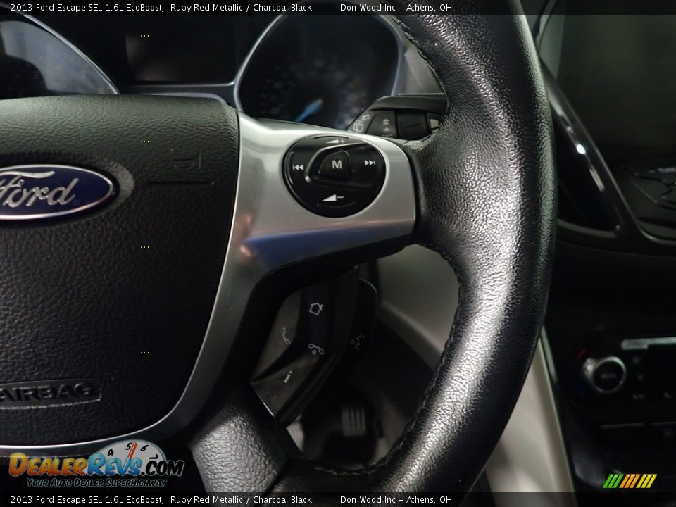 2013 Ford Escape SEL 1.6L EcoBoost Ruby Red Metallic / Charcoal Black Photo #31