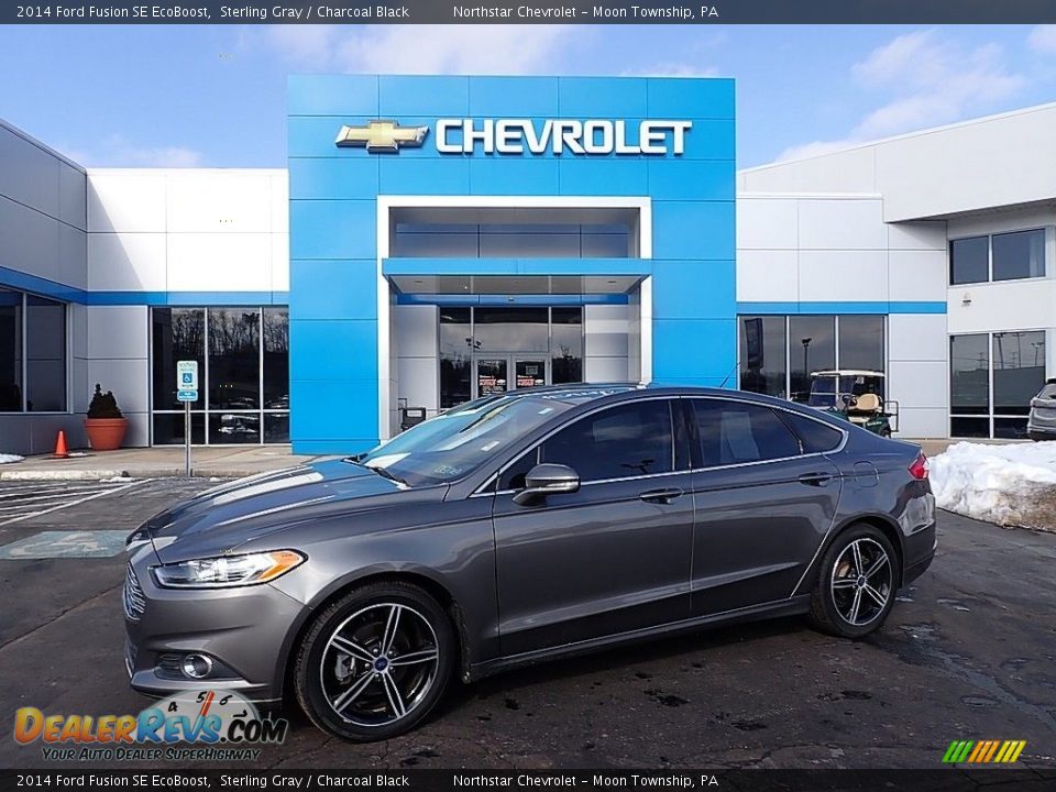 2014 Ford Fusion SE EcoBoost Sterling Gray / Charcoal Black Photo #1