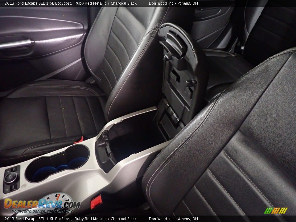 2013 Ford Escape SEL 1.6L EcoBoost Ruby Red Metallic / Charcoal Black Photo #34