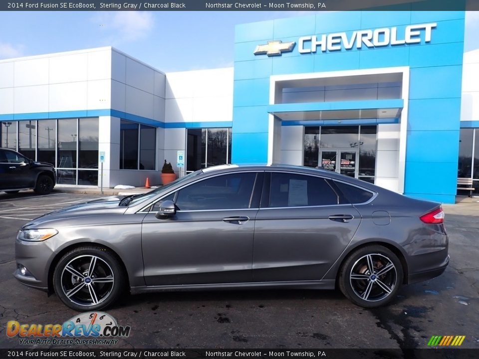 2014 Ford Fusion SE EcoBoost Sterling Gray / Charcoal Black Photo #3