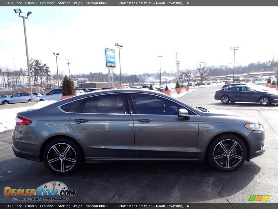 2014 Ford Fusion SE EcoBoost Sterling Gray / Charcoal Black Photo #10