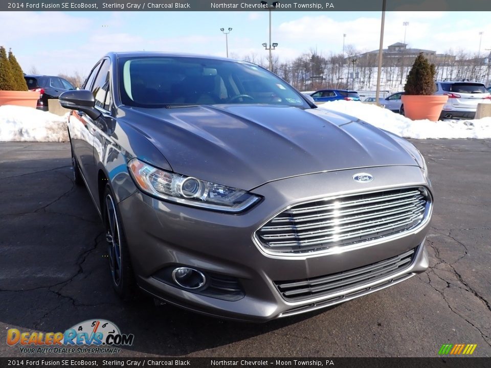 2014 Ford Fusion SE EcoBoost Sterling Gray / Charcoal Black Photo #12