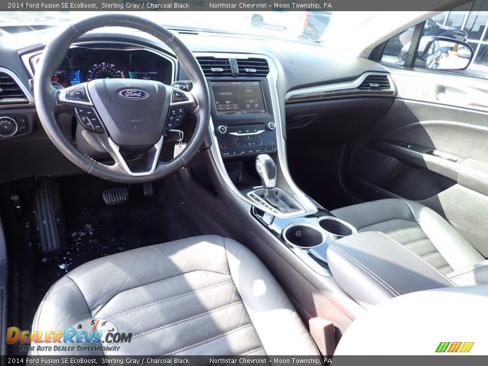 2014 Ford Fusion SE EcoBoost Sterling Gray / Charcoal Black Photo #22