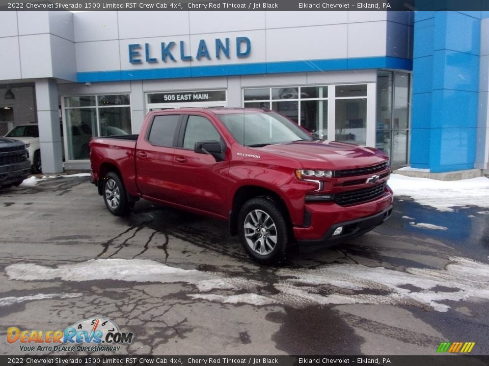 2022 Chevrolet Silverado 1500 Limited RST Crew Cab 4x4 Cherry Red Tintcoat / Jet Black Photo #1