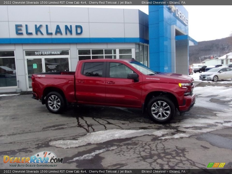 2022 Chevrolet Silverado 1500 Limited RST Crew Cab 4x4 Cherry Red Tintcoat / Jet Black Photo #2