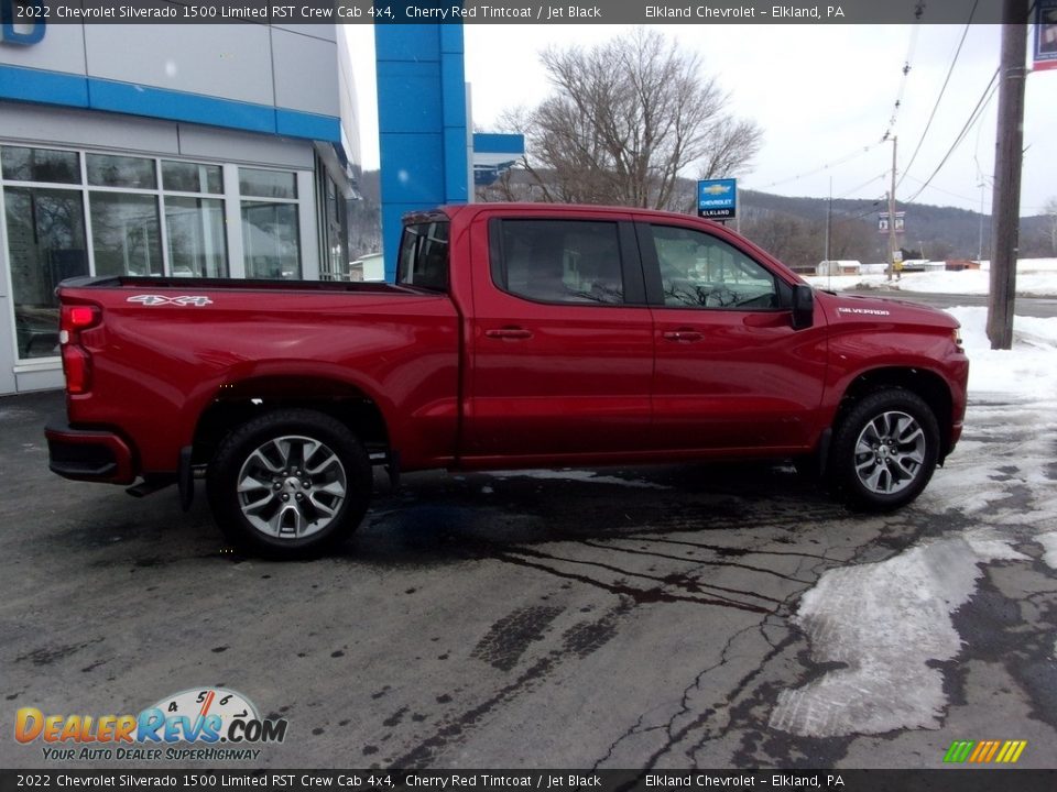 2022 Chevrolet Silverado 1500 Limited RST Crew Cab 4x4 Cherry Red Tintcoat / Jet Black Photo #3