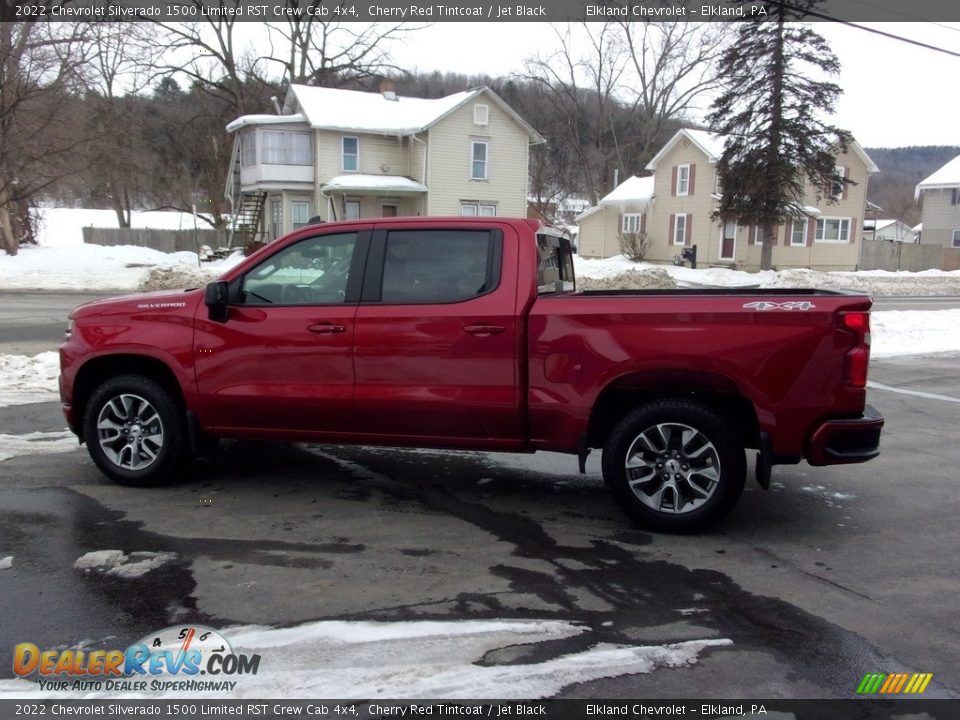 2022 Chevrolet Silverado 1500 Limited RST Crew Cab 4x4 Cherry Red Tintcoat / Jet Black Photo #7