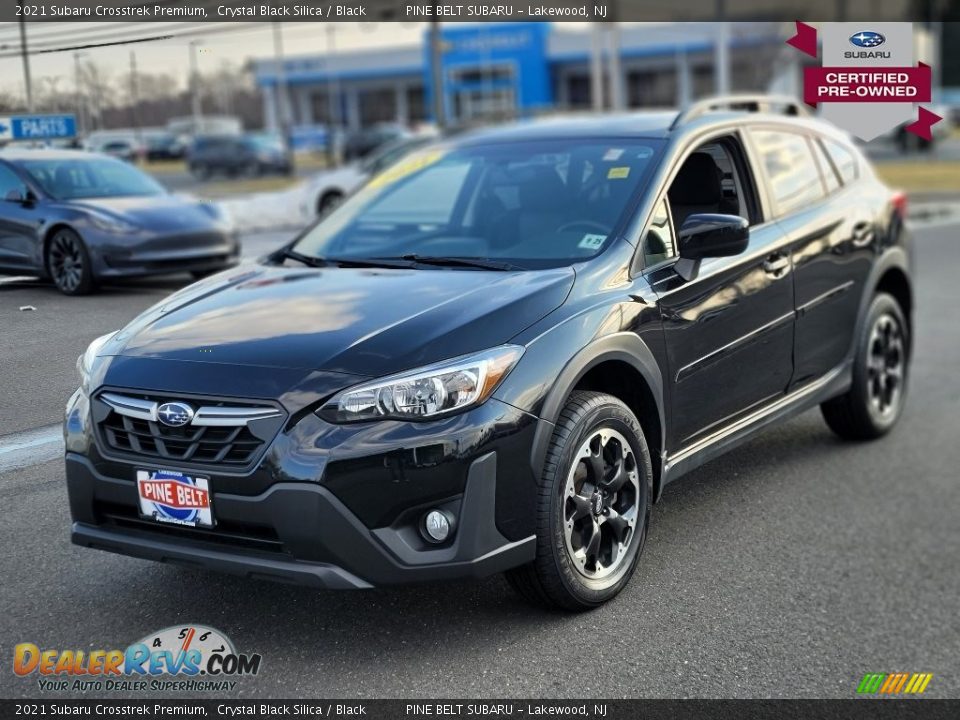 2021 Subaru Crosstrek Premium Crystal Black Silica / Black Photo #1