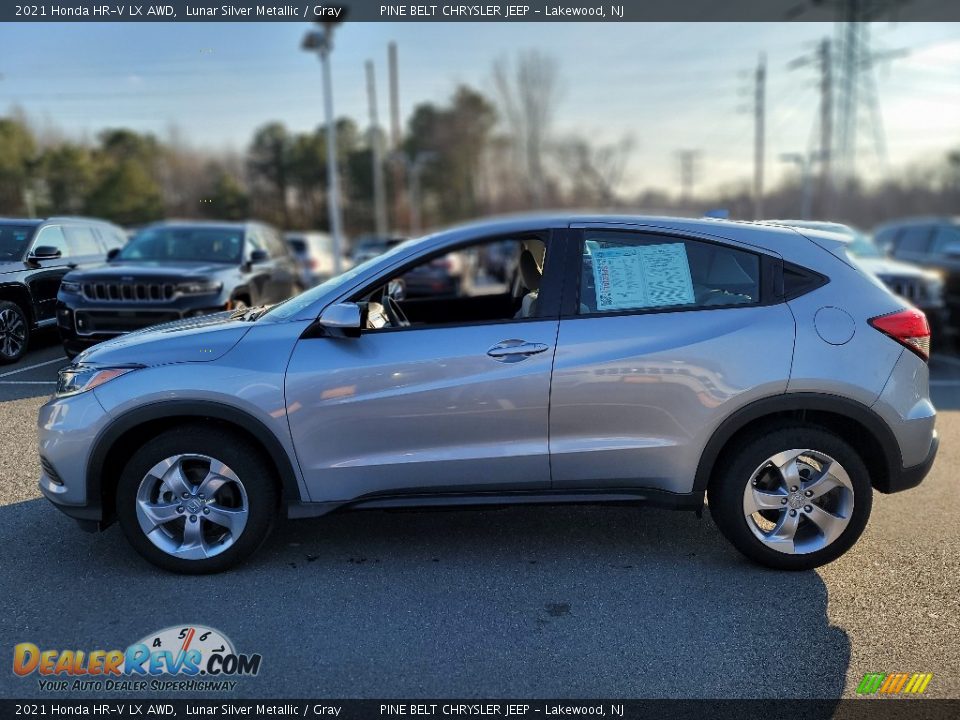 2021 Honda HR-V LX AWD Lunar Silver Metallic / Gray Photo #13