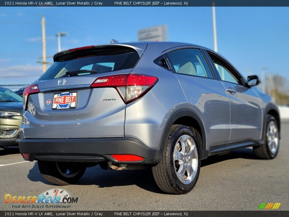 2021 Honda HR-V LX AWD Lunar Silver Metallic / Gray Photo #18