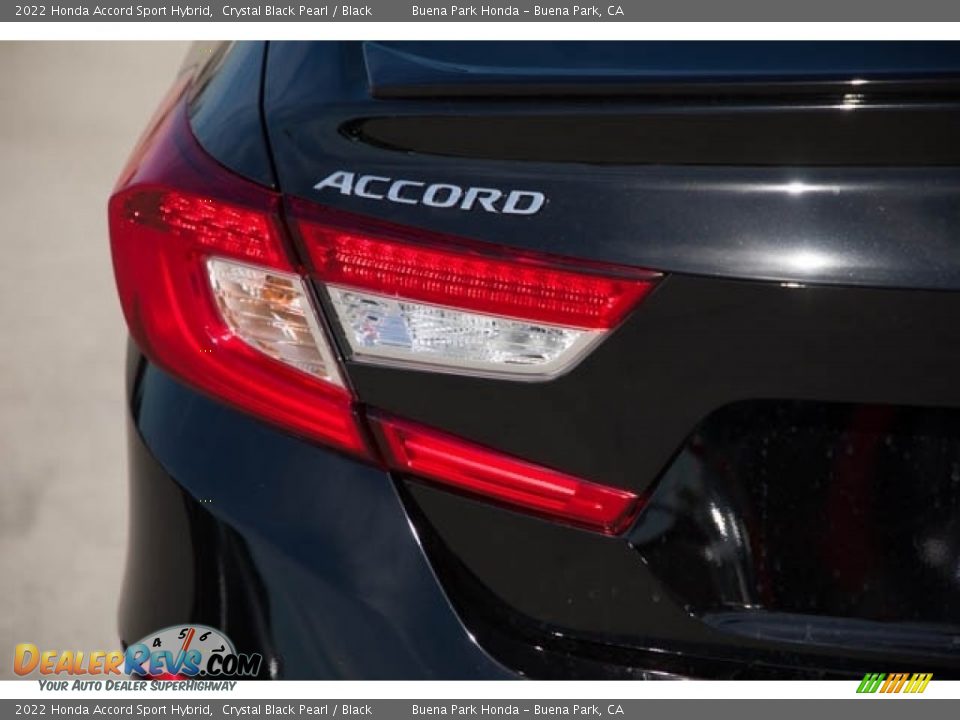 2022 Honda Accord Sport Hybrid Crystal Black Pearl / Black Photo #6