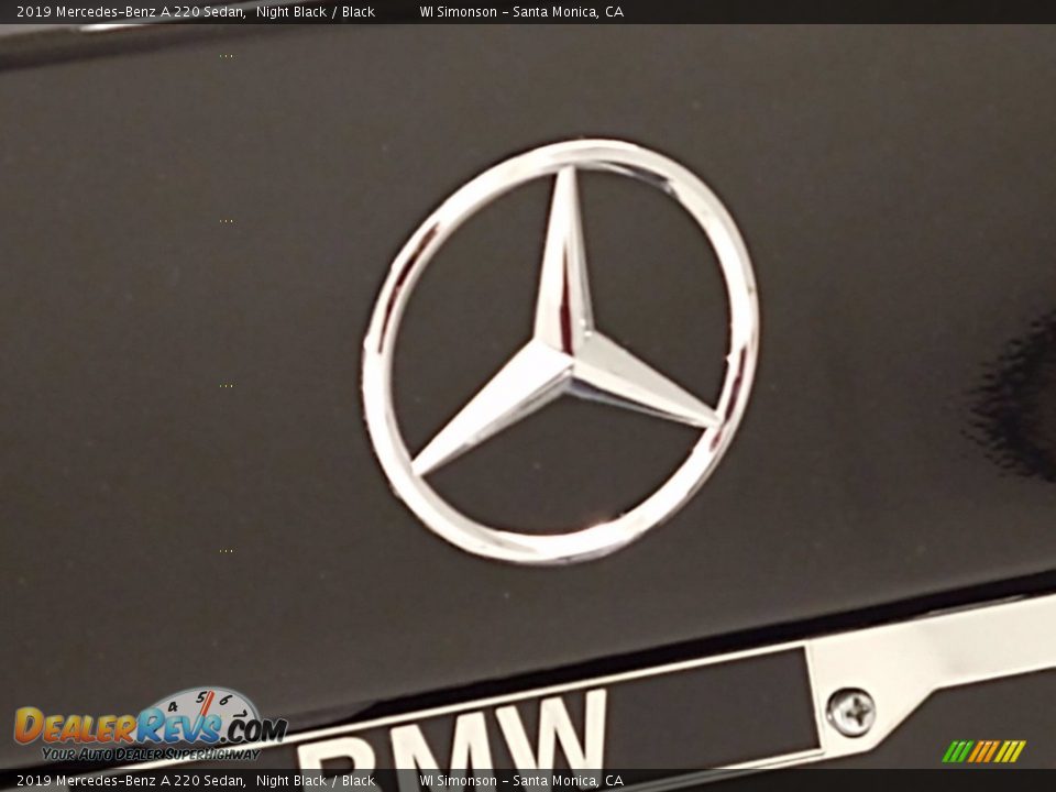 2019 Mercedes-Benz A 220 Sedan Night Black / Black Photo #9