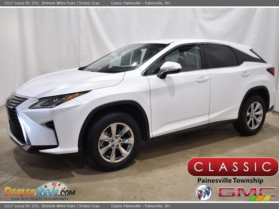 2017 Lexus RX 350 Eminent White Pearl / Stratus Gray Photo #1