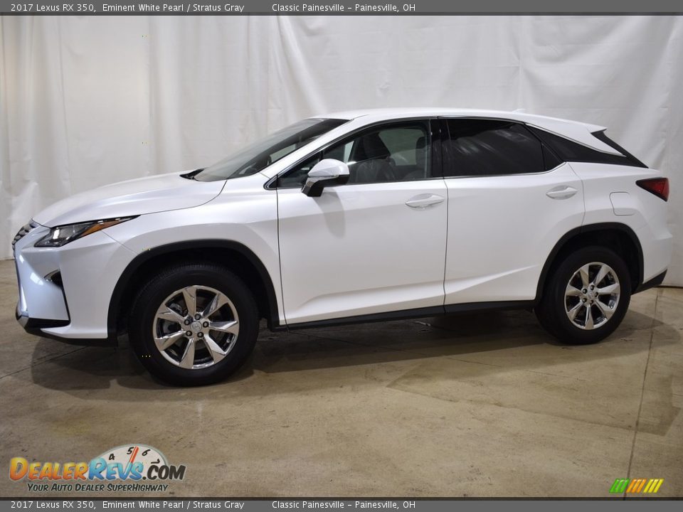 2017 Lexus RX 350 Eminent White Pearl / Stratus Gray Photo #2