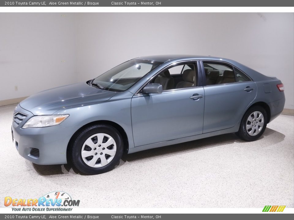 2010 Toyota Camry LE Aloe Green Metallic / Bisque Photo #3
