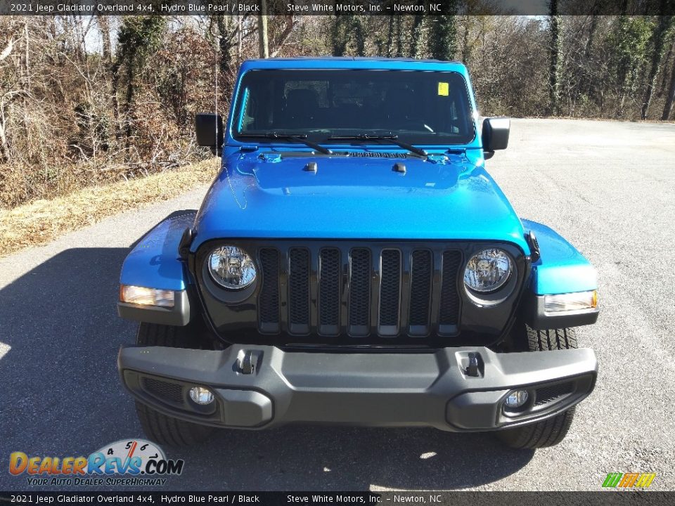 2021 Jeep Gladiator Overland 4x4 Hydro Blue Pearl / Black Photo #4