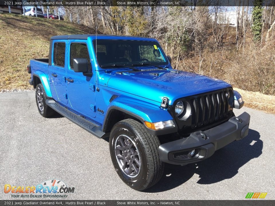 2021 Jeep Gladiator Overland 4x4 Hydro Blue Pearl / Black Photo #6