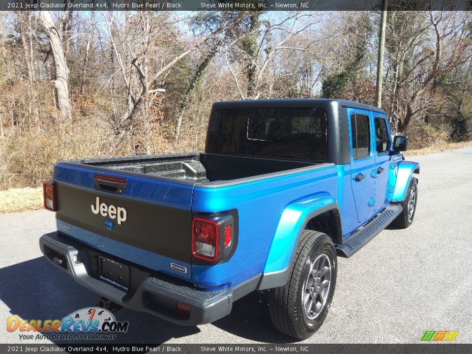 2021 Jeep Gladiator Overland 4x4 Hydro Blue Pearl / Black Photo #8