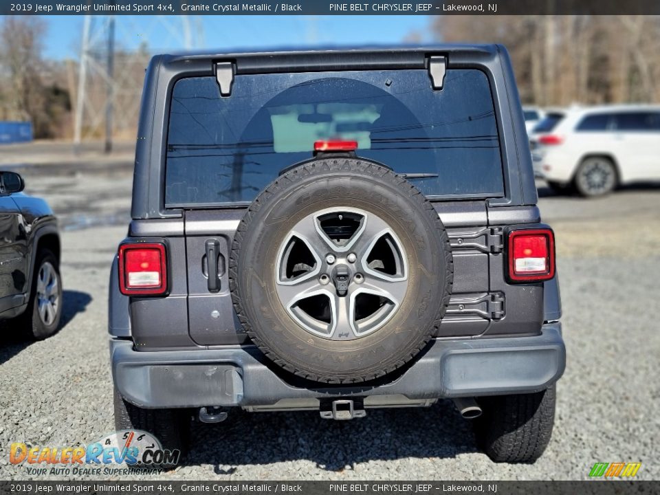 2019 Jeep Wrangler Unlimited Sport 4x4 Granite Crystal Metallic / Black Photo #4