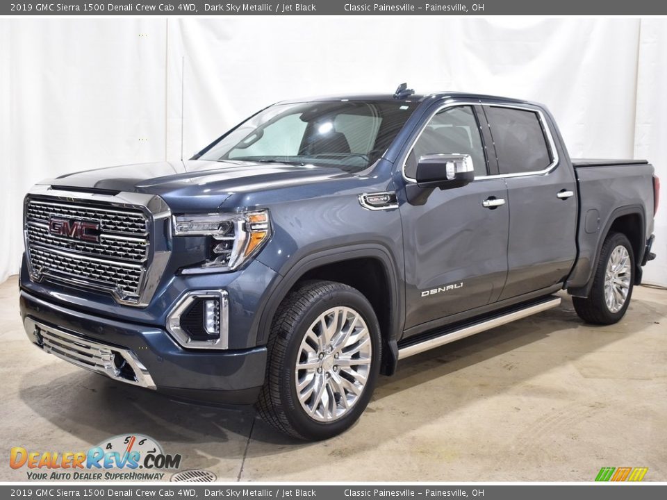 2019 GMC Sierra 1500 Denali Crew Cab 4WD Dark Sky Metallic / Jet Black Photo #7