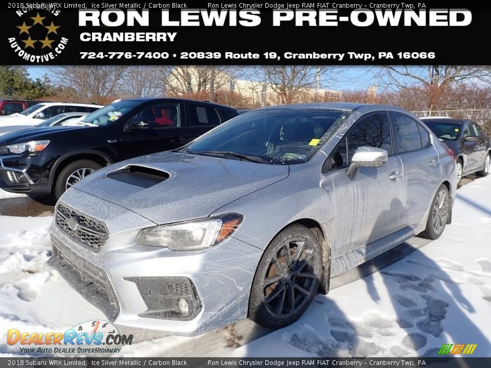 2018 Subaru WRX Limited Ice Silver Metallic / Carbon Black Photo #1