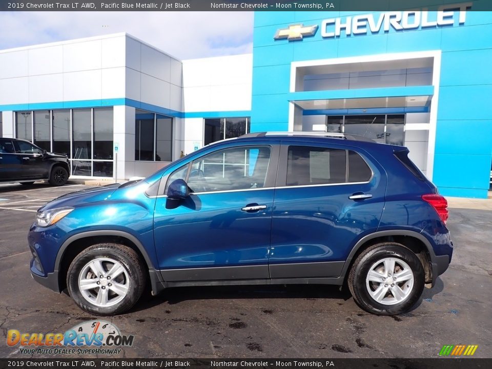 2019 Chevrolet Trax LT AWD Pacific Blue Metallic / Jet Black Photo #3