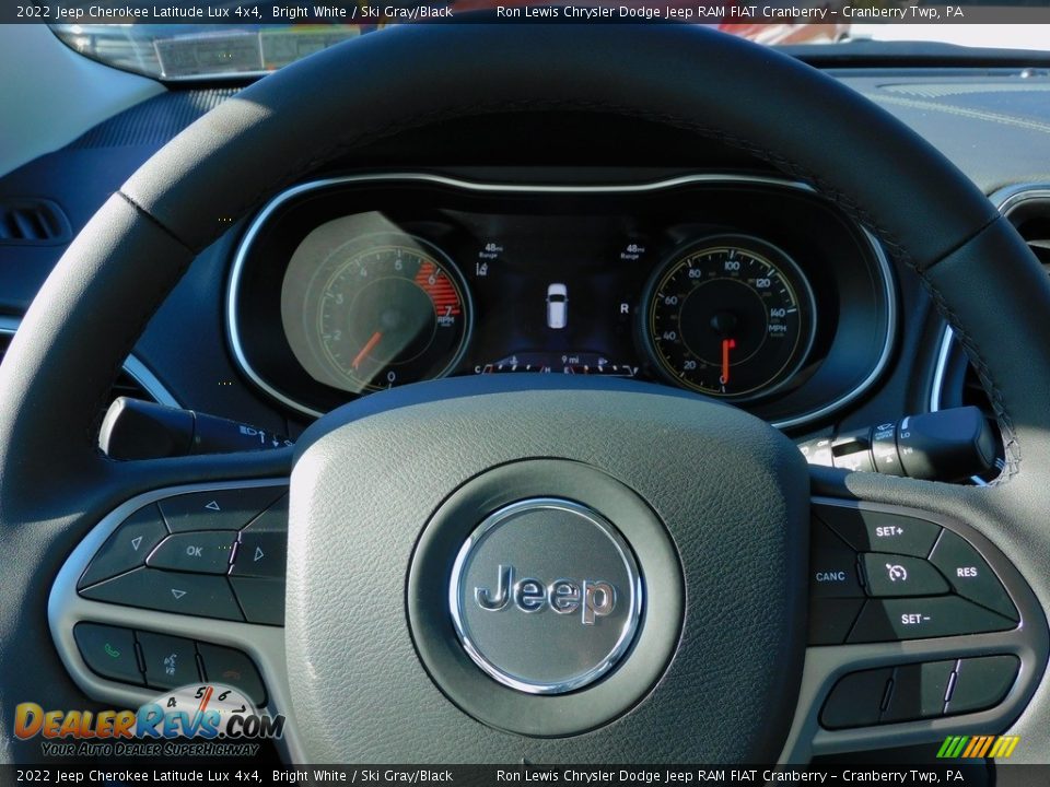2022 Jeep Cherokee Latitude Lux 4x4 Steering Wheel Photo #19