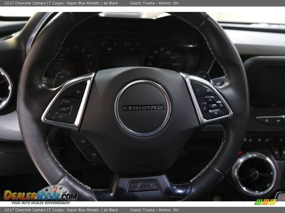 2017 Chevrolet Camaro LT Coupe Hyper Blue Metallic / Jet Black Photo #7