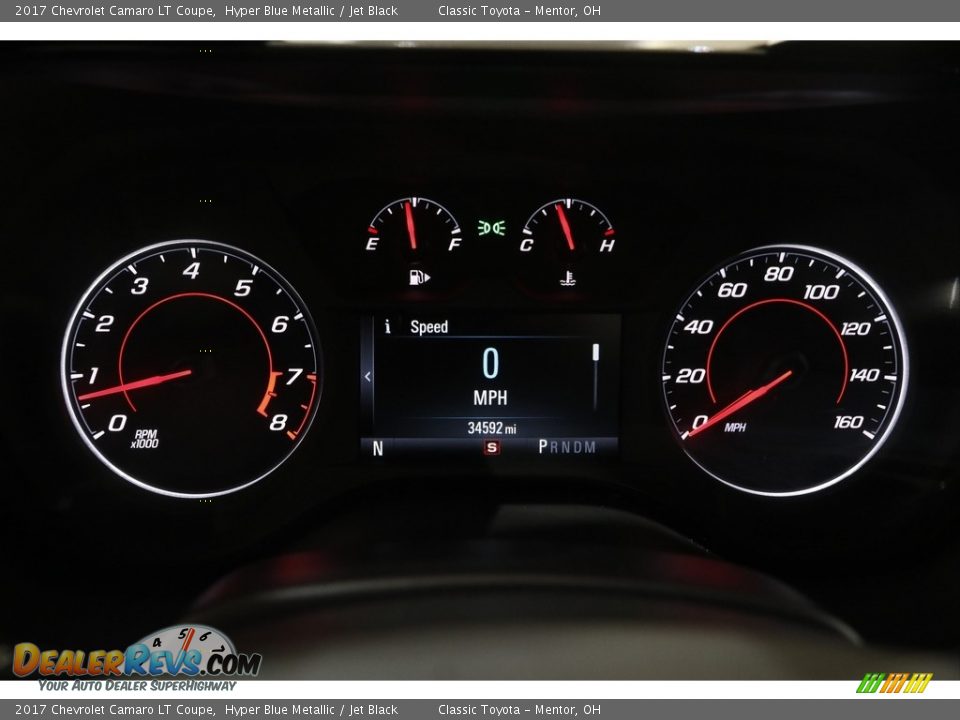 2017 Chevrolet Camaro LT Coupe Hyper Blue Metallic / Jet Black Photo #8