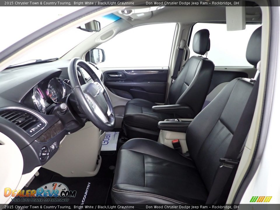 2015 Chrysler Town & Country Touring Bright White / Black/Light Graystone Photo #18