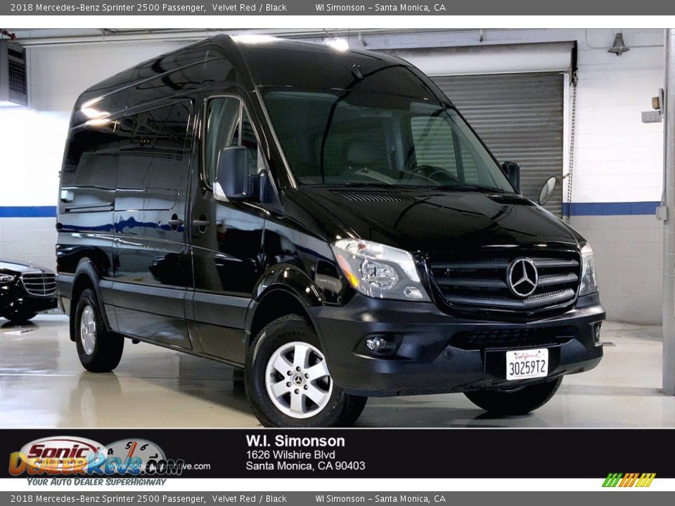 2018 Mercedes-Benz Sprinter 2500 Passenger Velvet Red / Black Photo #1